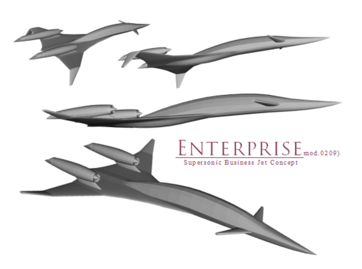 SSBJ Enterprise (Supercruise) 3d printed 