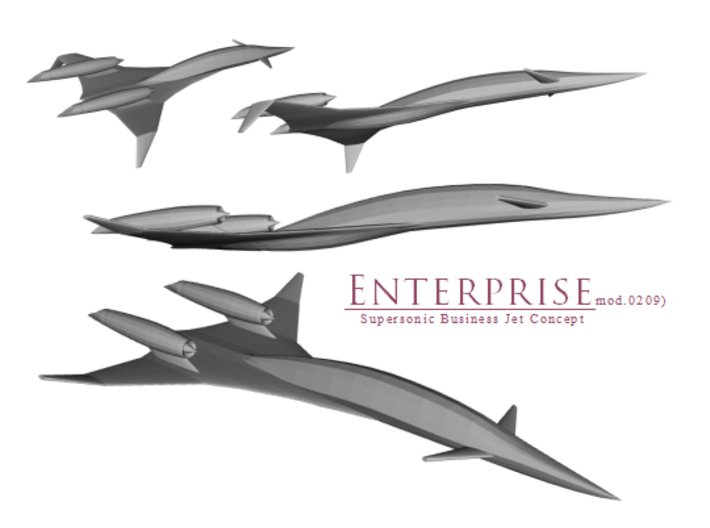 SSBJ Enterprise (Supercruise) 3d printed