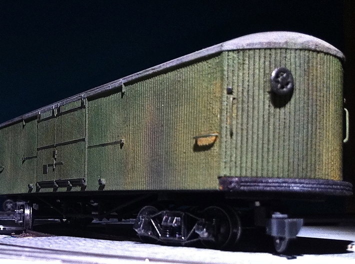 #87-1302 - Interurban Box Car - without Handrails 3d printed