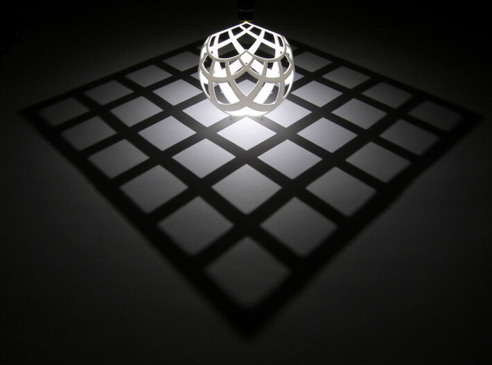 Grid (stereographic projection) 3d printed 