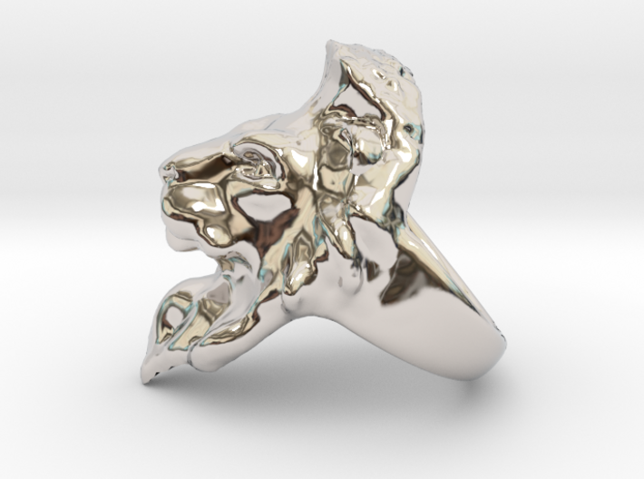Lion Ring 18.29mm (size 8) 3d printed