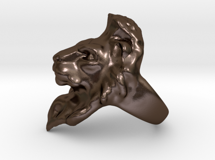 Lion Ring 15.72mm (size 5) 3d printed