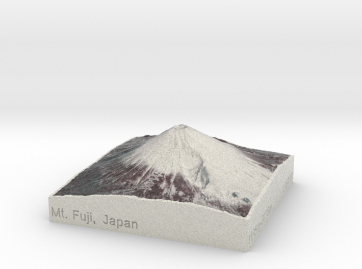 Mt. Fuji, Japan, 1:150000 Explorer 3d printed 