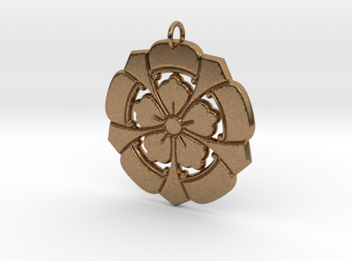 Matsuya Crests: Floral Pendant 3d printed