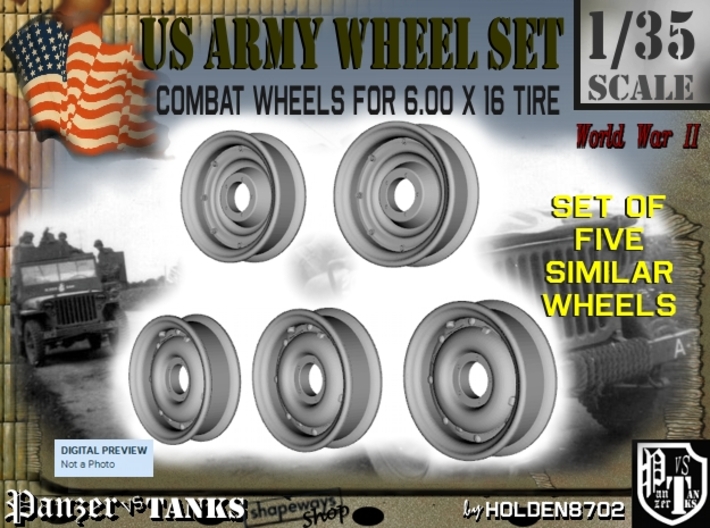 1-35 600x16 Empty Wheels Set2 3d printed