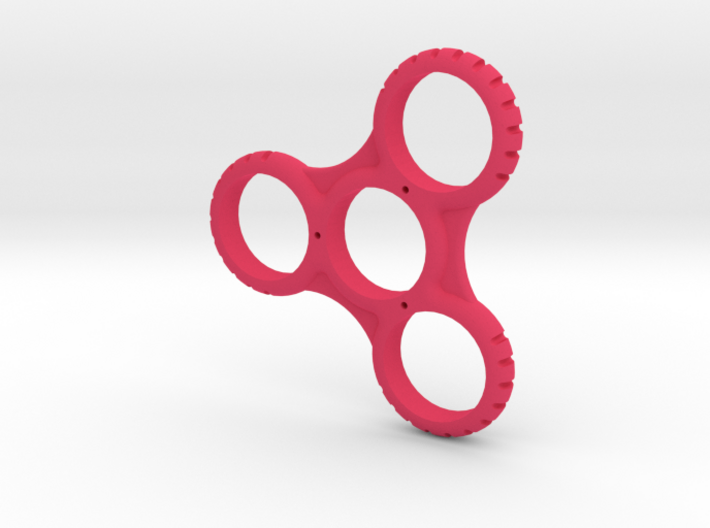 Ribbed/Notched Fidget Spinner 3d printed