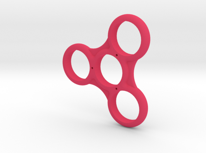 Triple Ribbed Fidget Spinner 3d printed