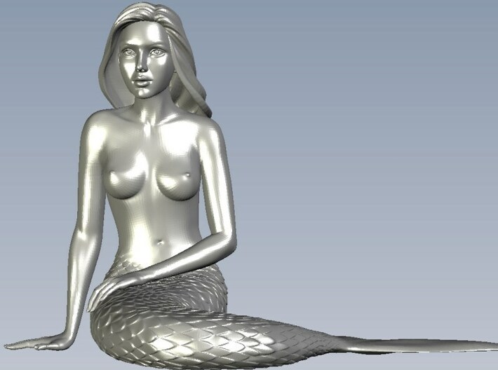 1/24 scale mermaid laying on beach figures x 2 3d printed 