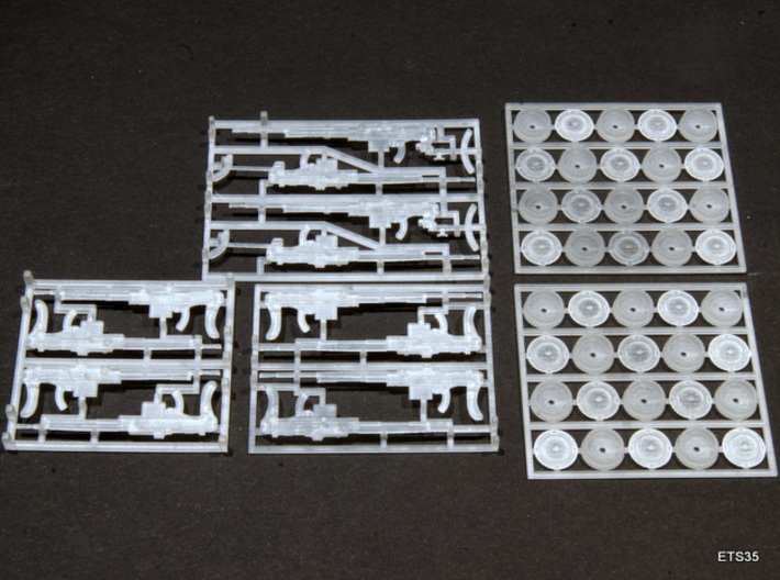 ETS35009 Reibel Machine Gun - 6 types, 2 of each 3d printed The entire set