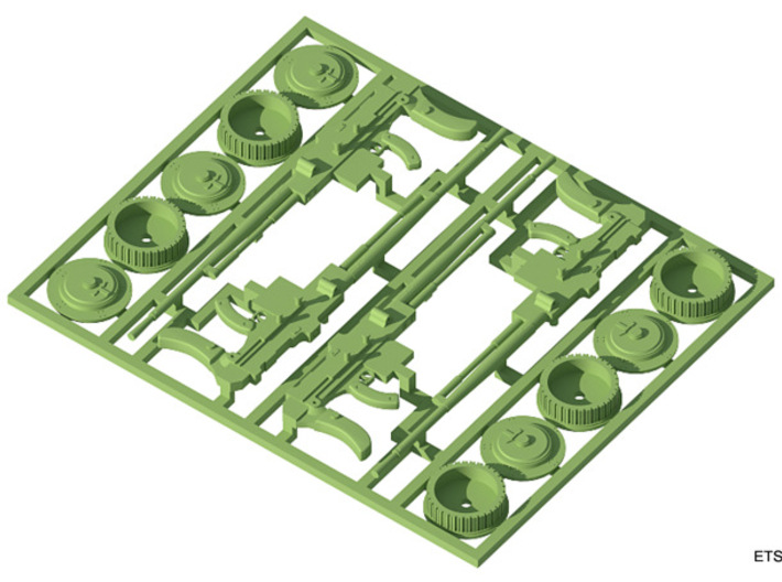 ETS35010 Reibel Machine Gun - 4x - 1:35 scale 3d printed Content