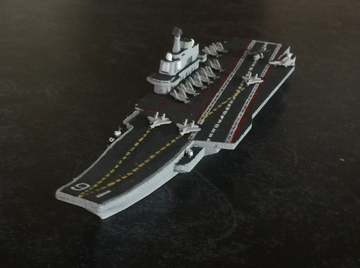 PLA[N] Liaoning (16), 1/1800 3d printed With J-15/Su 33 and Z-8/18 Set