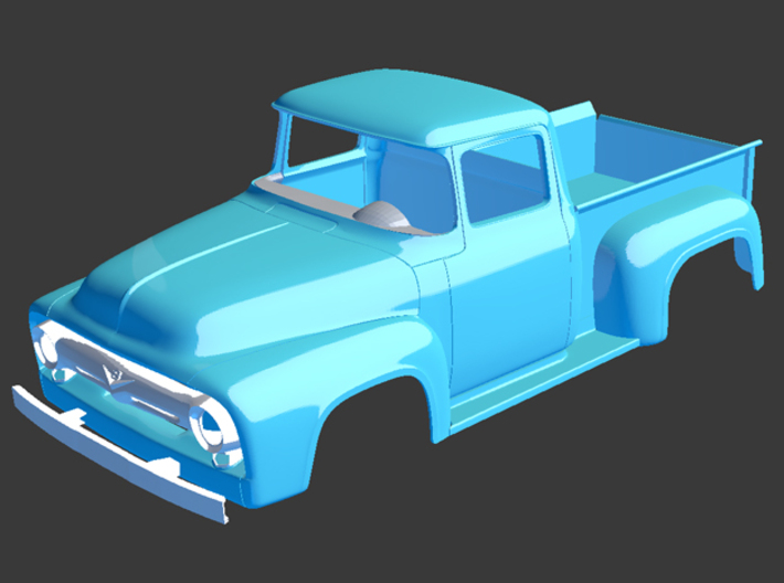 1956 Ford Pickup Grill Details 1/8 3d printed 