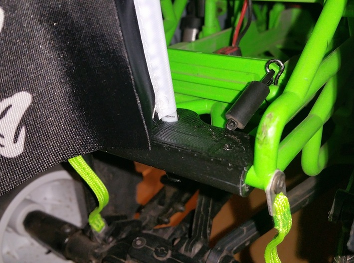 Axial SMT10 Grave Digger Flag Holder Mount 3d printed The flag holder printed on my home printer. Shapeways item will be even higher quality.