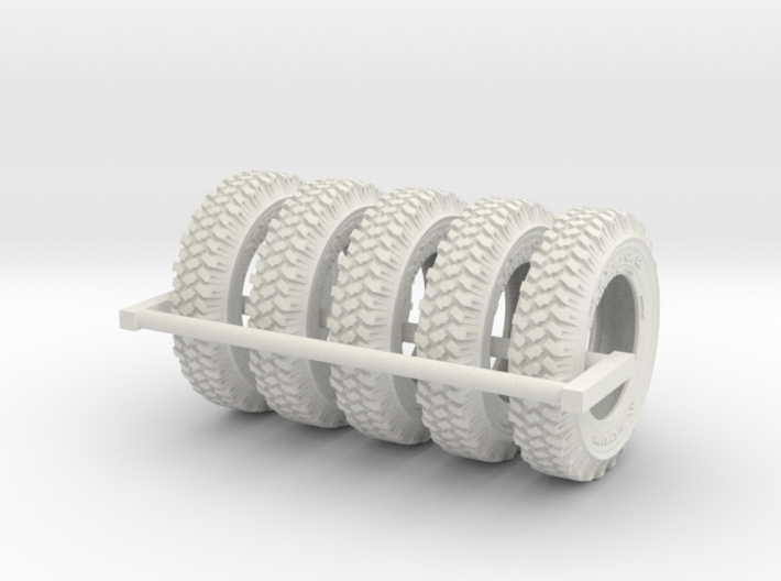 1-24 Land Rover 750x16 Tire Set4 3d printed