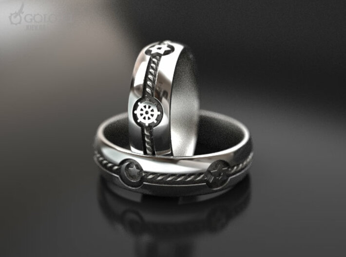 Multy Culty Ring (All Religions) 3d printed Multiculturalism wedding rings