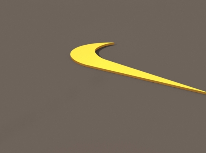 Nike Swoosh Pendent 3d printed 