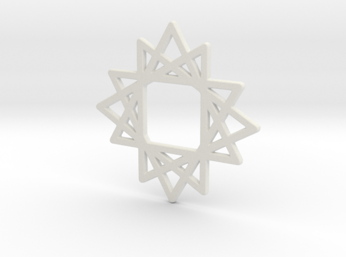 16 Point Star 3d printed