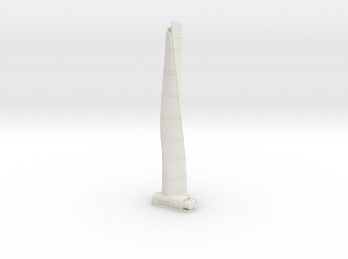 Shanghai Tower (1:2000) 3d printed Assembled model.