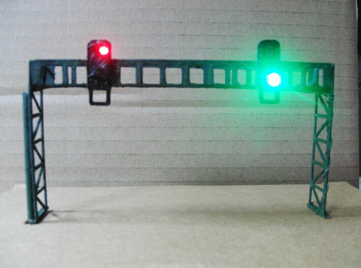 Signalbrücke mit 4 Signalschirmen Spur TT 1:120 Ba 3d printed Signalbrücke N