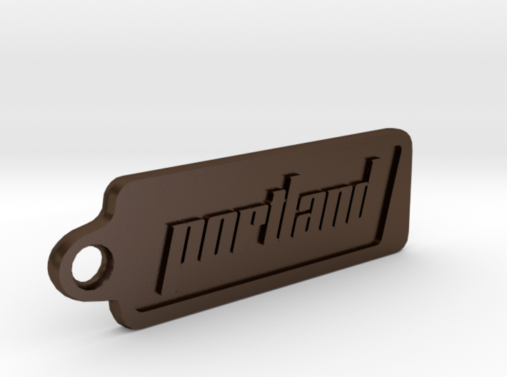 Portland, Oregon Keychain 3d printed 