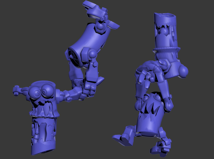 Soda Jerks (MOGITE) 3d printed Renders showing from two angles.