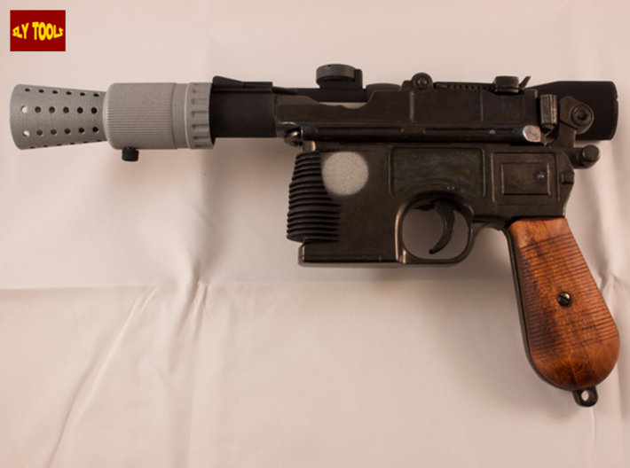 ANH - Silencer (Standalone Version) 3d printed Full DL-44 ANH Blaster (NOT INCLUDED)