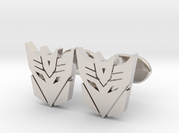 decepticons cufflinks 3d printed