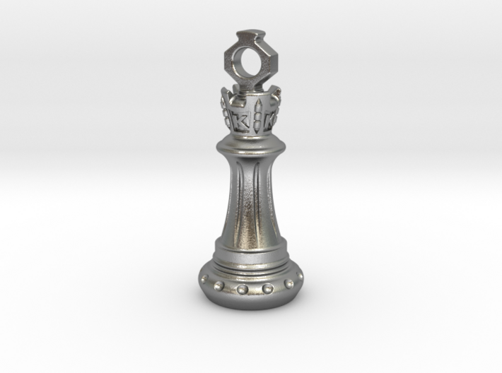 Chess King Pendant 3d printed