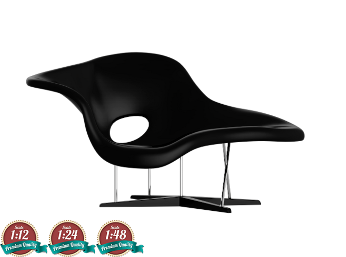 Miniature Eames La Chaise - Ray & Charles Eames 3d printed Vitra Chair