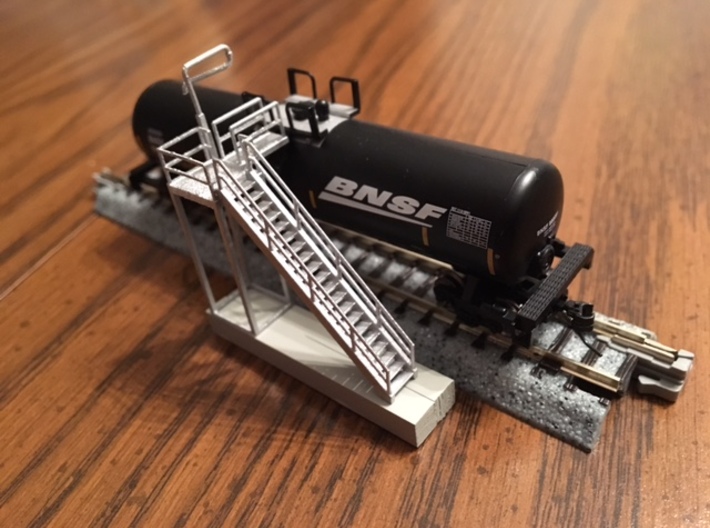 "HO Scale" - Ethanol Fill Station Stairway 3d printed 