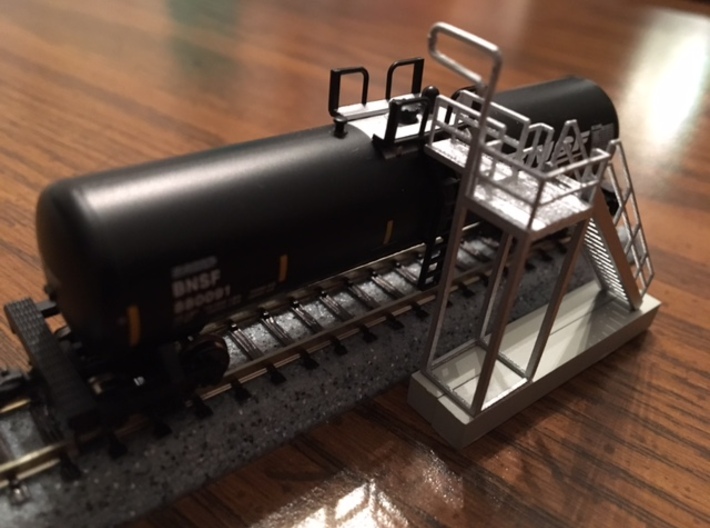 "HO Scale" - Ethanol Fill Station Stairway 3d printed 