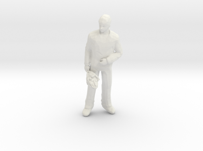 Man With Flowers 3d printed