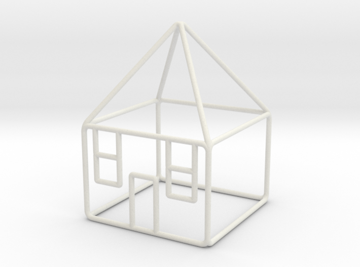 House 3 scale 1-200 10x10x14m 3d printed