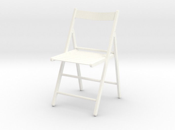 Folding chair, open, 1:12 3d printed 