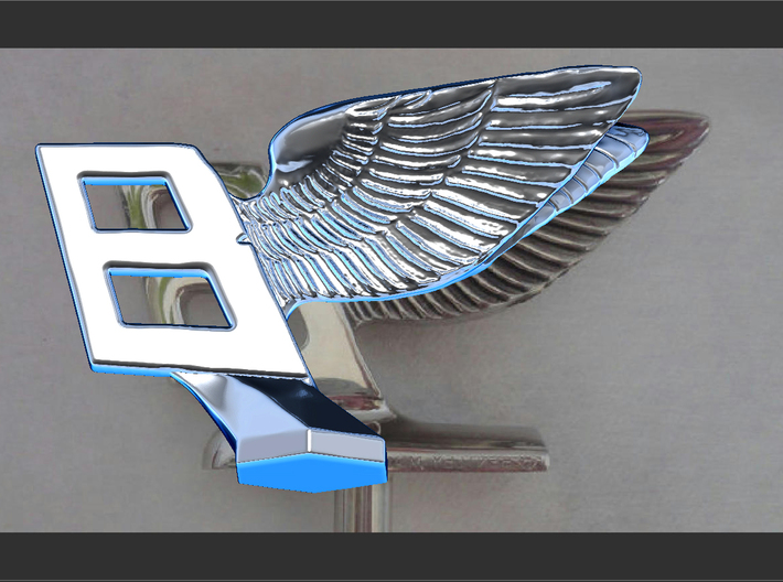 Hood Ornament for Bentley 3d printed 