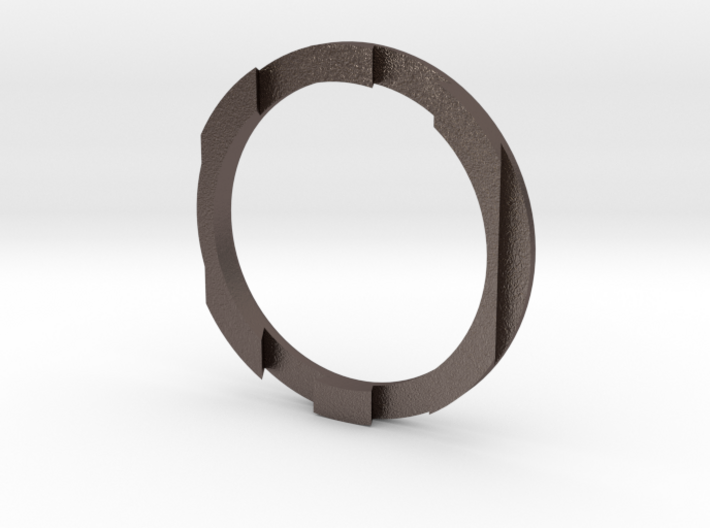 Metal Puzzle Ring! (size:9, side: B) 3d printed