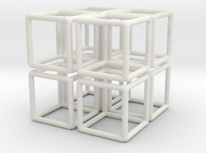 Building Cube 8x Scale 1-200 3,5x3,5x3,5m 3d printed