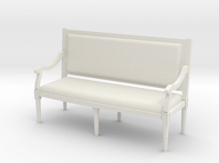 1:48 Louis XVI Sofa Settee with Straight Back 3d printed