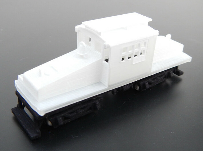 CNSM Electric loco 452 3d printed Complete model with under frame and trucks.