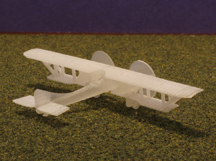 Caudron G.6 (various scales) 3d printed 1:288 Caudron G6 print, with prop disks installed