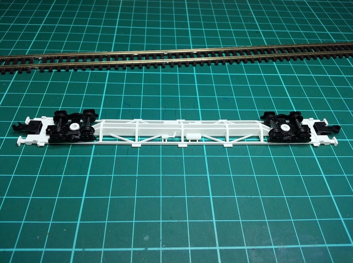 KFA Wagon N Gauge 1:148 3d printed KFA Underside