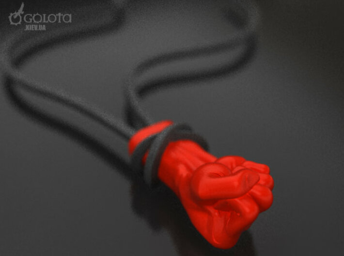 (St. Anger) Anger Fist necklace for Metallica fan 3d printed