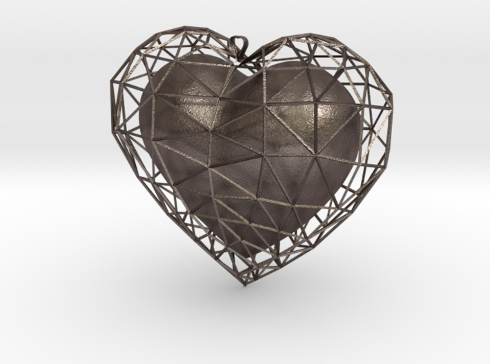 Heart in jail 3d printed 