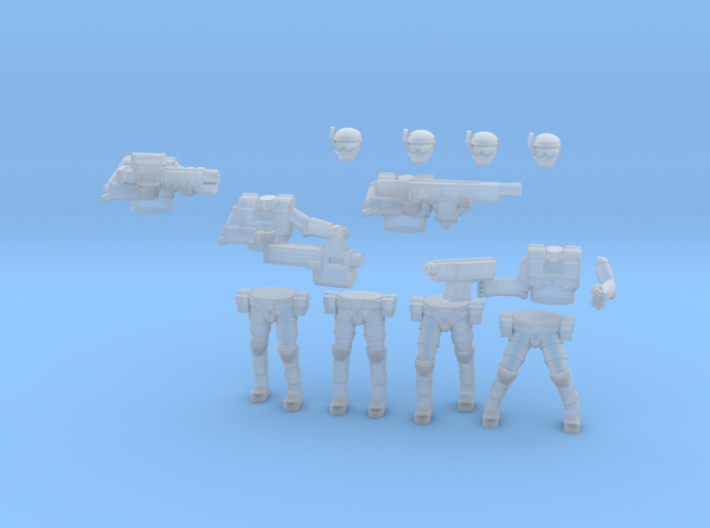 36MM Squad Builder Light Armor Troopers 3d printed
