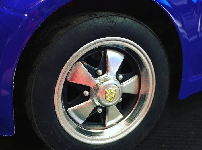 “Fuchs” Wheel Cap, Porsche Emblem RIM004-0B 3d printed