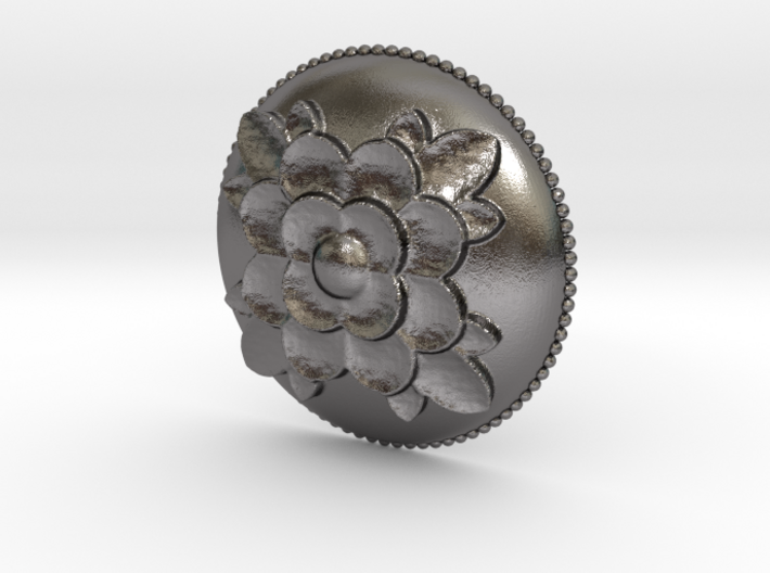 Roses Relief Pendant 3d printed