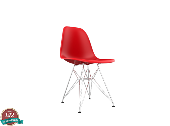 Miniature Eames Plastic DSR Chair - Charles Eames 3d printed 1:12 - Miniature Eames Plastic Chair DSW - Charles Eames