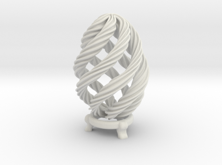 Twisted Easter Egg 3d printed
