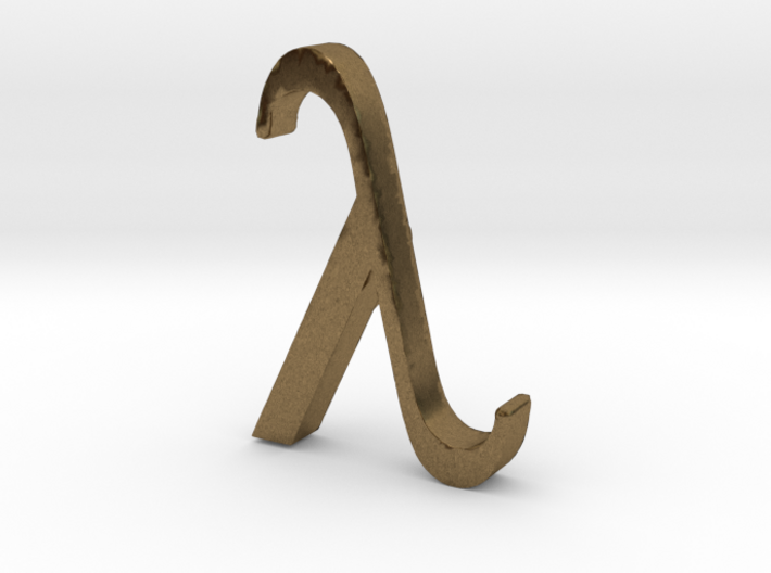 Greek Jewelry - Lambda Pendant 3d printed