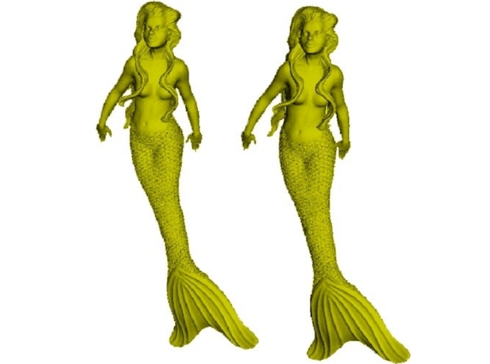 1/35 scale mermaid swimming figures x 2 3d printed